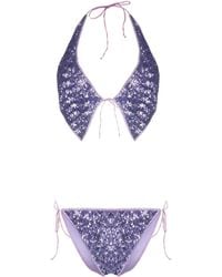 Oséree - Sequin-embellished Halterneck Bikini - Lyst