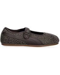 PUMA - Tacklette Cat Leopard-Print Ballet Flats - Lyst