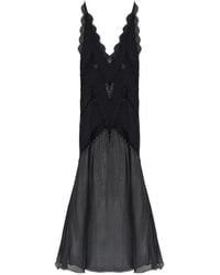 Tom Ford - Lace-Trimmed Sheer-Panel Dress - Lyst