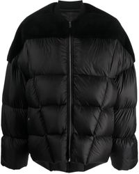 Rick Owens - Shearling-panelled Quilted Shell Jacket - Lyst