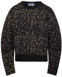 Nude - Leopard-Print Balloon Sleeve Sweater - Lyst