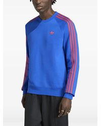 adidas - 3-Stripes Crew-Neck Sweater - Lyst