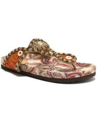 Maliparmi - Bead-Embellished Paisley Sandals - Lyst
