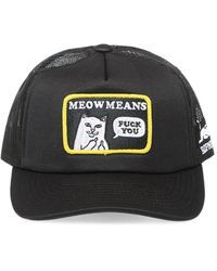RIPNDIP - Meow Meow Logo-Patch Mesh-Panel Trucker Hat - Lyst
