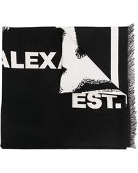 Alexander McQueen - Graffiti Wool Scarf - Lyst