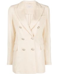 Circolo 1901 - Double-Breasted Textured Blazer - Lyst