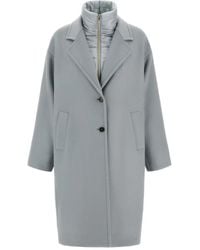 Herno - Cappotto Con Revers A Lancia - Lyst
