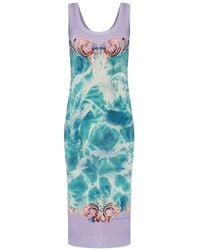 Versace Jeans Couture - Fitted Strap Dress - Lyst