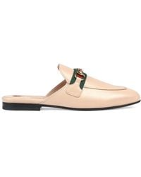 Gucci - Princetown Leather Slippers - Lyst