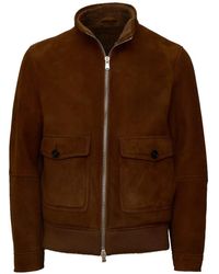 Dondup - Shearling Zip-Up Jacket - Lyst