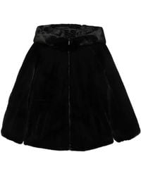 Emporio Armani - Manteau Zippé À Capuche - Lyst