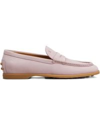 Tod's - Penny-Slot Leather Loafers - Lyst