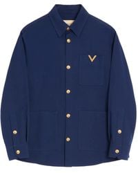 Valentino Garavani - Cotton Shirt Jacket - Lyst