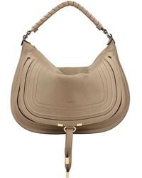 Chloé - Marcie Saddle-Stitch Shoulder Bag - Lyst