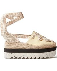 Stella McCartney - 80Mm Platform Ribbon-Detail Espadrille - Lyst