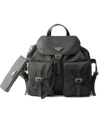 Prada - Flap-Closure Front-Pockets Backpack - Lyst