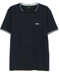 BOSS - Tipped Crew-Neck T-Shirt - Lyst