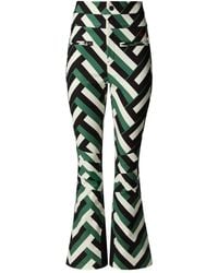 Perfect Moment - Flared Skibroek Met Chevron Streep - Lyst