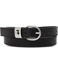 Trussardi - Leather Buckle Belt - Lyst