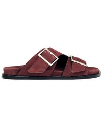 Alohas - Buckle Strap Slides - Lyst