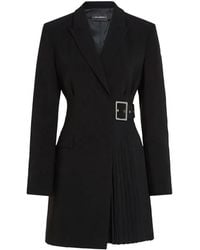 KARL LAGERFELD - Tailored Pleated Blazer Mini Dress - Lyst