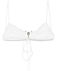 Christopher Esber - Ruched Orbit Bikini Top - Lyst
