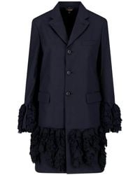 Comme des Garçons - Ruffled-Trim Single-Breasted Blazer - Lyst