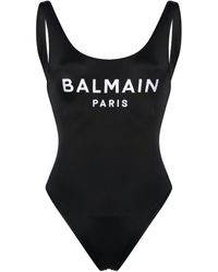 Balmain - Logo Swimsuit - Lyst