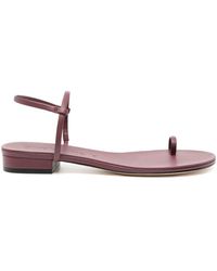 STUDIO AMELIA - Edith Leren Sandalen - Lyst