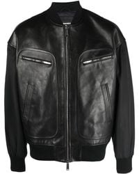 DSquared² - Logo-patch Panelled Bomber Jacket - Lyst