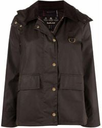Barbour - Avon Wax-Cotton Hooded Jacket - Lyst