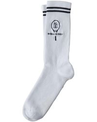 Brunello Cucinelli - Socken mit Logo-Stickerei - Lyst