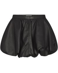 FRAME - Leather Bubble Skirt - Lyst