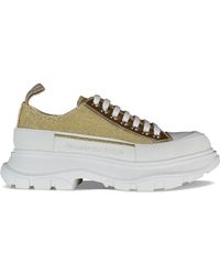 McQueen - Tread Slick Glitter-Effect Sneakers - Lyst