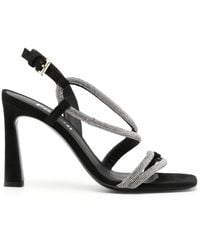 Pollini - Bling Bling 95mm Leather Sandals - Lyst