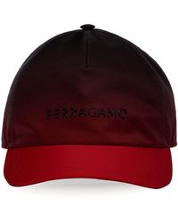 Ferragamo - Logo-appliqué Cotton Baseball Cap - Lyst