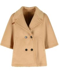 Max Mara - Cape Teddy À Design Réversible - Lyst