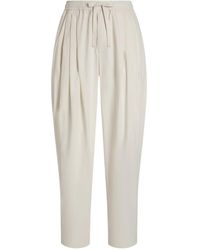 Dolce & Gabbana - Pleated Drawstring Trousers - Lyst