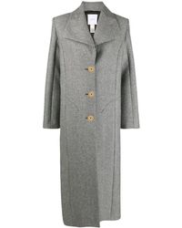 Patou - Stripe-pattern Virgin Wool Coat - Lyst