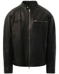 Represent - Belstaff Cafe Racer Embroidered Biker Jacket - Lyst