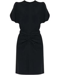 Victoria Beckham - Fitted Dress With Draped Sleeves - Lyst