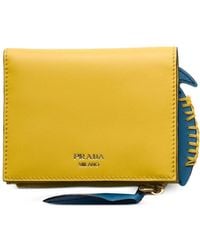 Prada - Petit Portefeuille En Cuir - Lyst