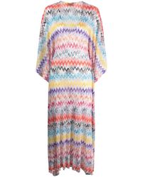 Missoni - Zigzag-pattern Long-sleeve Dress - Lyst