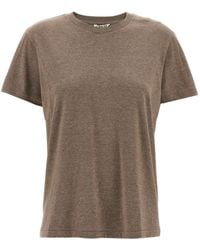 AURALEE - T-Shirt À Col Rond - Lyst