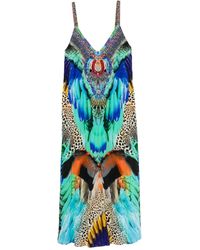 CAMILLA - Graphic-Print Midi Dress - Lyst
