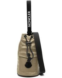 Moncler - Logo-Patch Mini Bucket Bag - Lyst