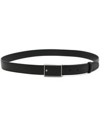 Montblanc - Logo-Plaque Leather Belt - Lyst
