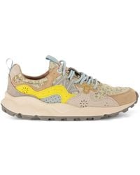 Flower Mountain - Yamano 3 Floral-Print Suede Sneakers - Lyst