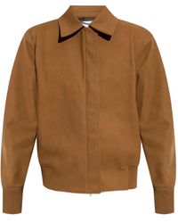 Stella McCartney - Collared Ribbed-Trim Jacket - Lyst