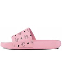 MCM - Pantoletten Mit Monogramm - Lyst